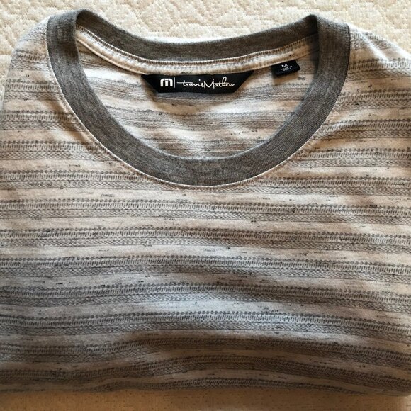 Travis Mathew Tops - Travis Mathew Women Size Medium Gray 100% Cotton Crew Neck Long Sleeve Pullover